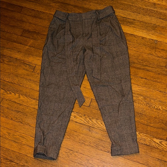 Banana Republic Pants - Banana Republic Woman’s  Dark Brown Checkered Pants